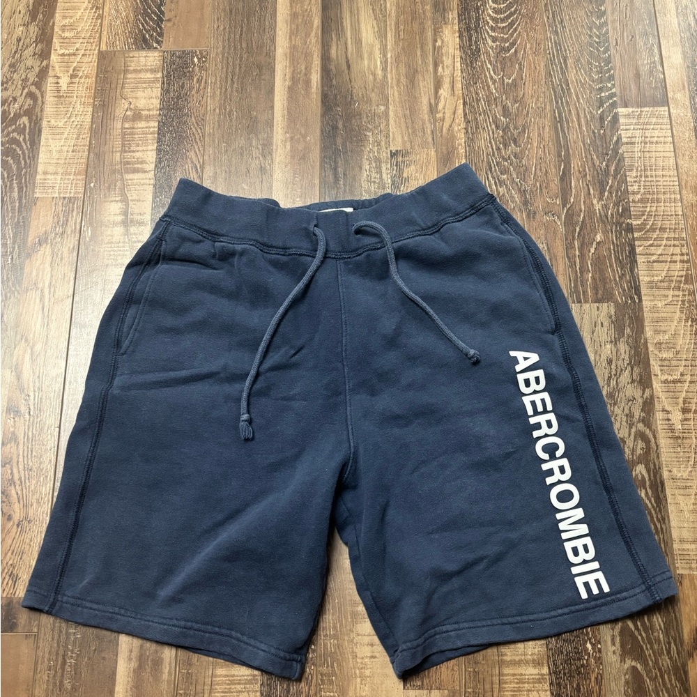 Abercrombie & Fitch Dark Blue Athletic Shorts